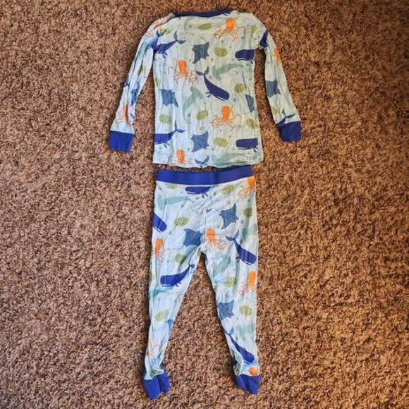 Little Sleepies Marine Life 18-24 Month Two Piece Pajamas - Picture 4 of 5